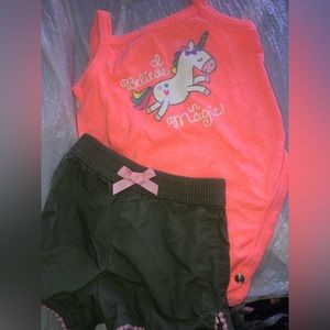 Beautiful baby girl top and bottom set🫶🏽